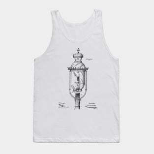 Incandescent Street Light Vintage Patent Hand Drawing Tank Top